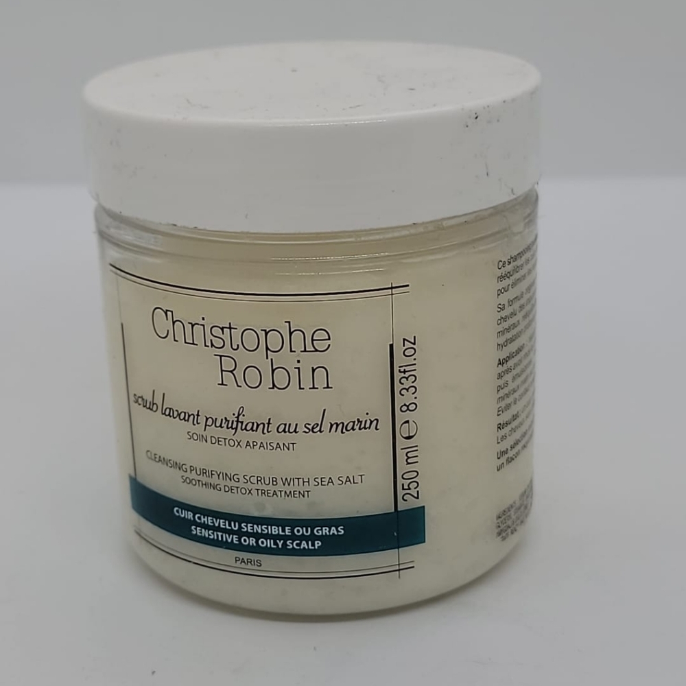 Christophe Robin scrub Lavant Purifiant sel marin/Cleaning with Salt 250 ml/NWOB